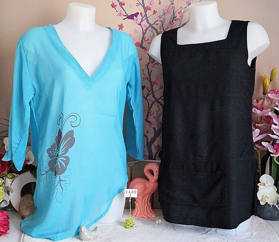 Lot vêtements occasion femme : Haut, Blouse " 3 Suisses " - T : 40 * - Photo 1/1