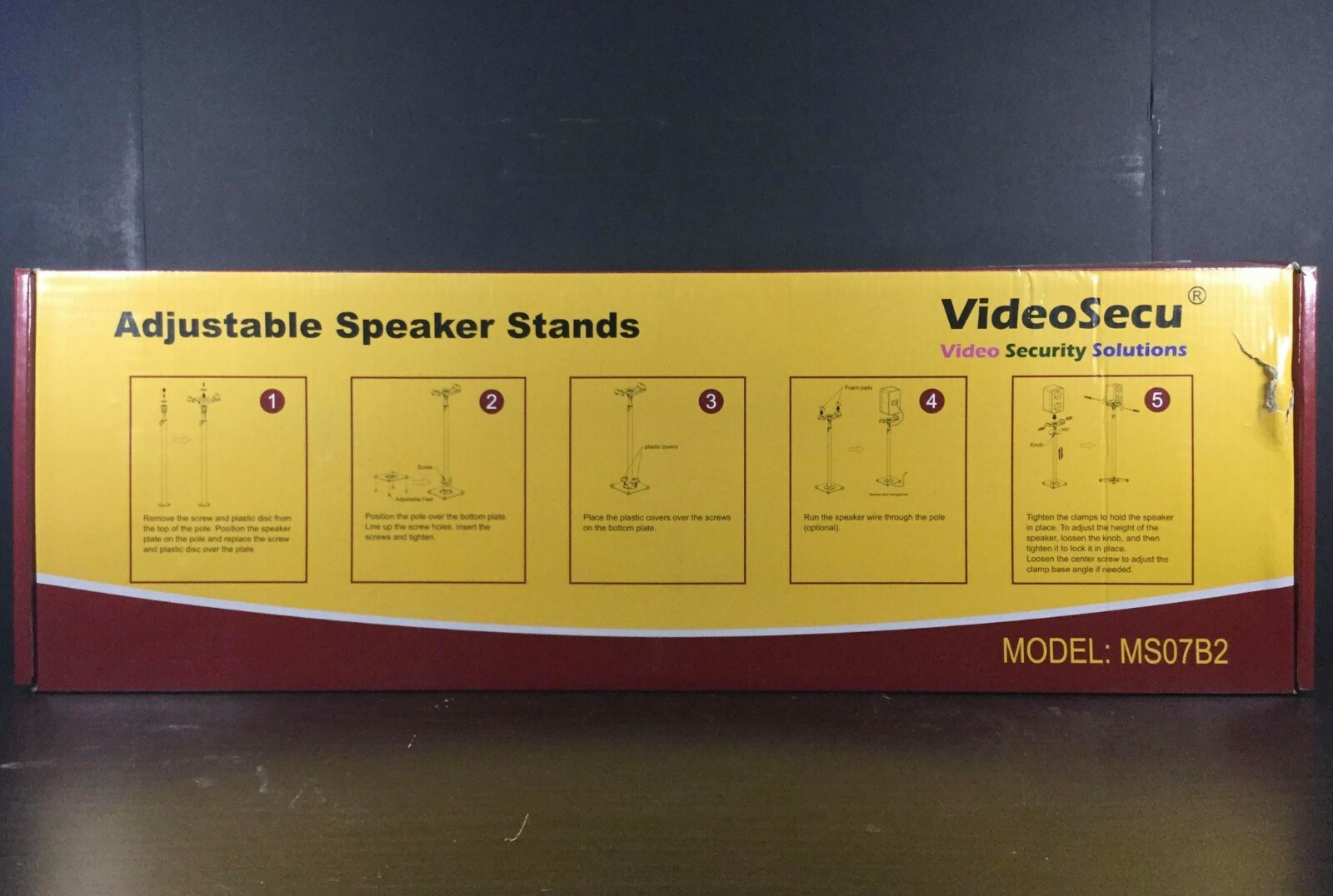 videosecu 2 heavy duty pa dj club adjustable height satellite speaker stand mount