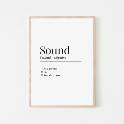 Sound Definition Wall Print Scouse Slang Word Print Liverpool Wall Print Ebay