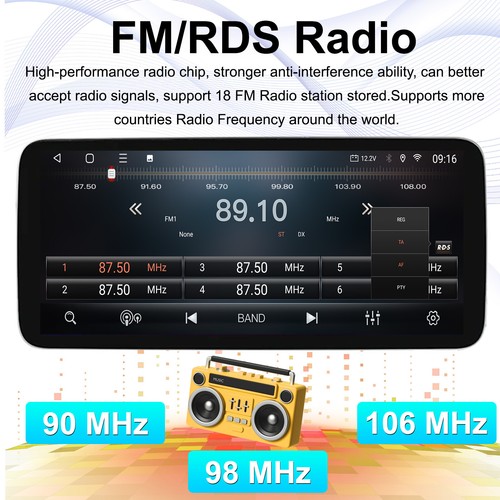 4+64G12.3'' For Hyundai Santa Fe IX45 2019-20 Android Car Stereo Radio CarPlay - Picture 7 of 17