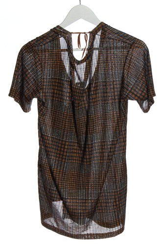ZARA WOMAN Camicetta lunga Donna Taglia IT 40 marrone-nero stile casual - Foto 2 di 5