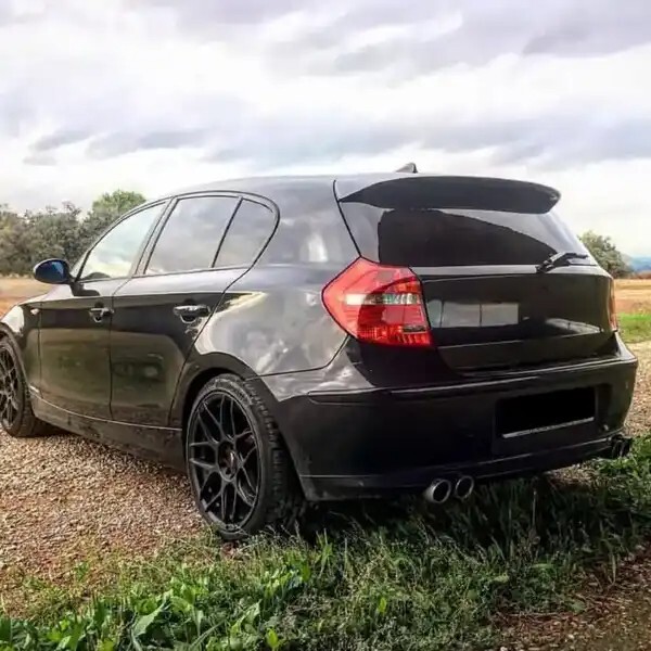 For BMW 1 Series E81 E87 118i 120i 2005-2011 Gloss Carbon Rear Roof Spoiler Wing