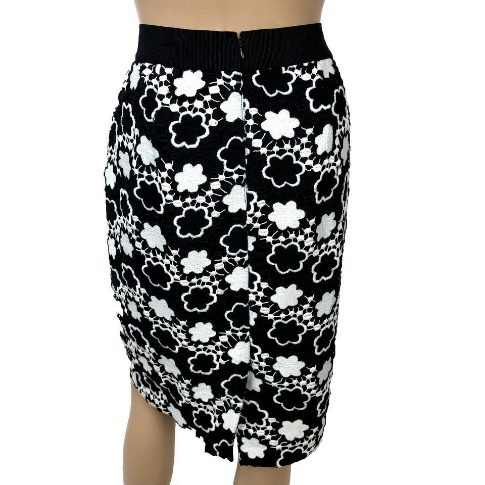 Ann Taylor Pencil Skirt Size 10 Floral Embroidered Lace Straight Office