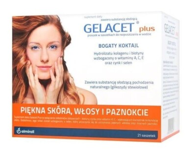 Gelacet Plus 21 Beutel   Kollagen & Biotin Vitamin C E