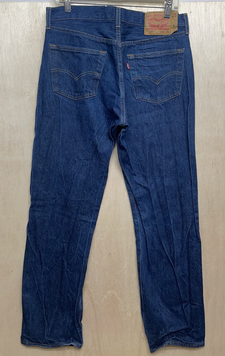 LEVI'S 501（W34 L32） Levi's 501 Original size W34 L32 Men's Blue Straight Leg