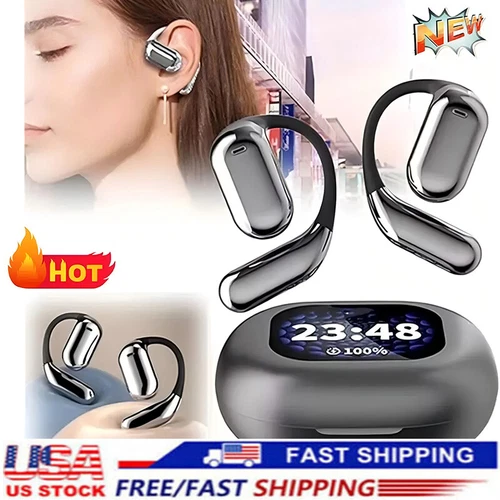 2025 Erazer Open Ear Headphones Noise Cancelling Bluetooth 5.4 Wireless Earbuds - Picture 3 of 14