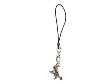 Witch Mobile Phone Charm Phone Jewelry Broom Halloween Miniblings Silver