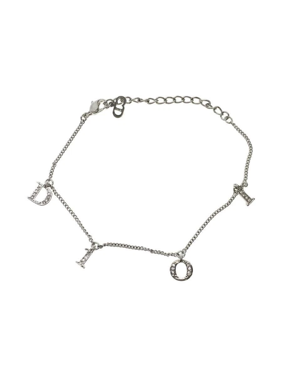 Bracelet Christian Dior breloque bijou argent occasion