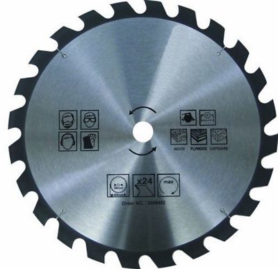 1 HM Kreissägeblatt Ø 300 mm 24 Zähne für Holz + Kunststoff Sägeblatt Kreissäge