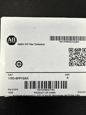 NEW ALLEN BRADLEY 1783-SFP1GSX Stratix 1000SX SFP Fiber Tranceiver 1783SFP1GSX