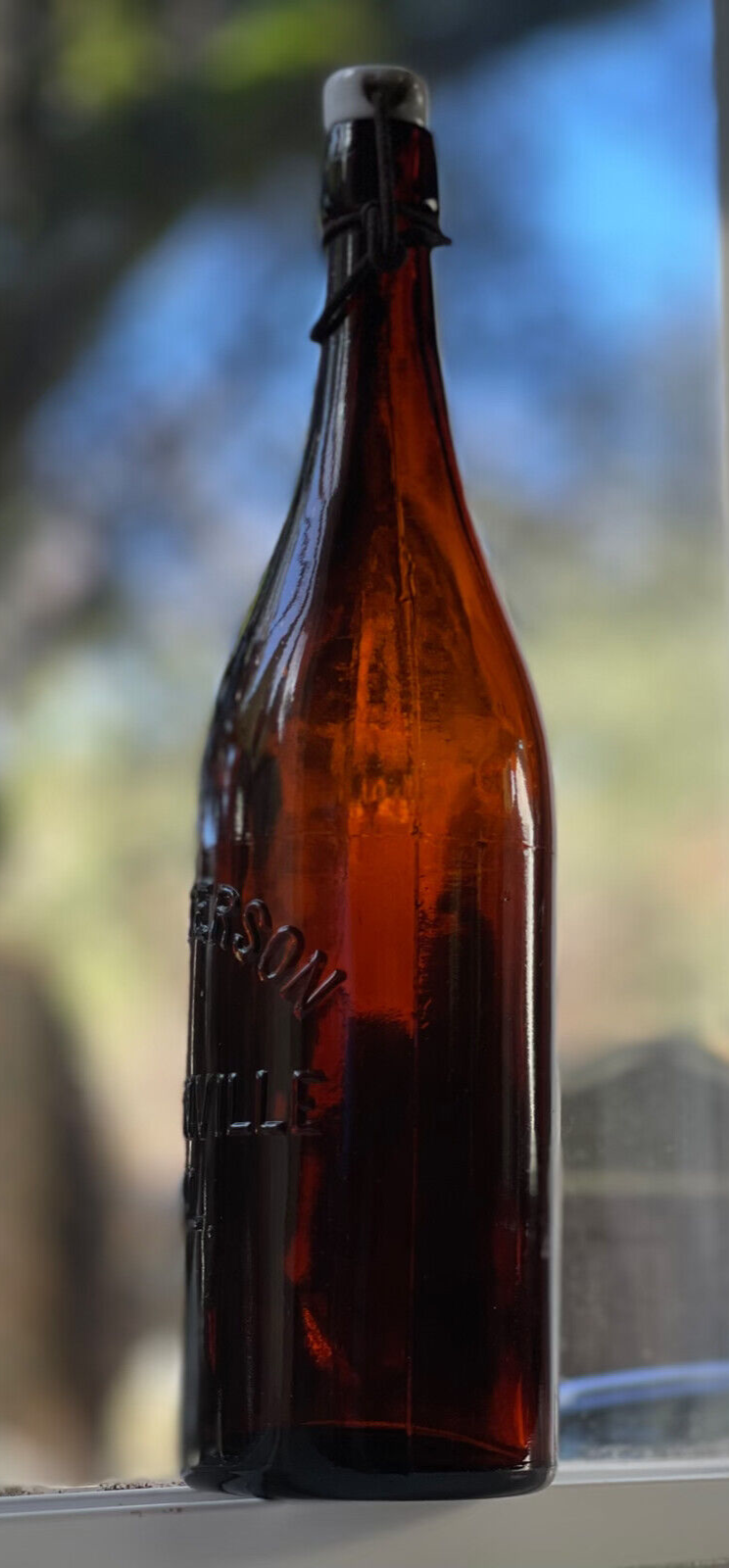 "Rare" Amber Quart, Western Beer Bottle, Watsonville, Cal. eBay