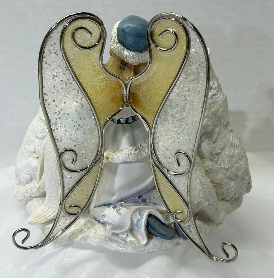 "Candelabro de resina Angel & Wild Animals, 6"" de alto" Foto 4 de 4