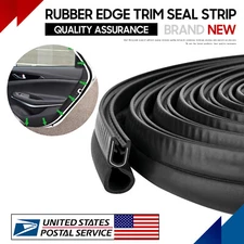 13FT / 4M U Shape Rubber Seal Weather Strip Door Edge Moulding Trim US Stock