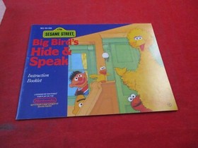 Sesame Street Big Bird's Hide & Speak (Nintendo NES) COMPLETE w/ Box manual game