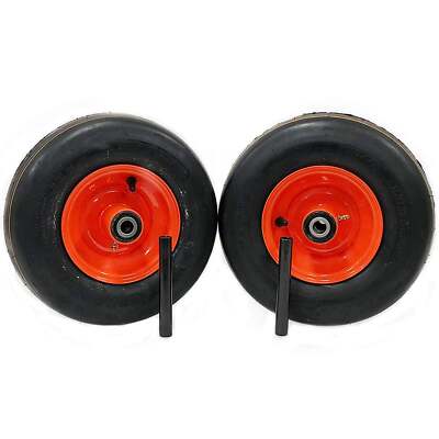 2) Pneumatic Tire Assemblies 13x5.00-6 Fits Kubota Z400 Series
