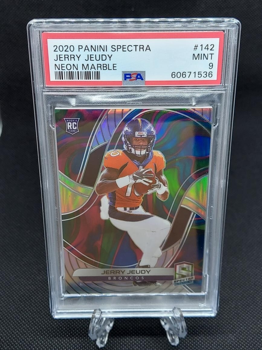 Jerry Jeudy Panini Spectra #142 Neon Marble