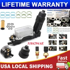 Engine Oil Cool Filter Housing Adapter Assembly For 2014-2016 Jeep Cherokee 3.2L