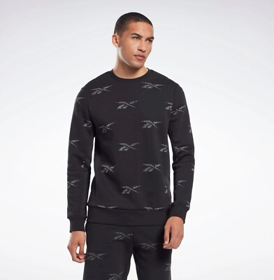 REEBOK IDENTITY VECTOR MENS RI AOP CREW NECK