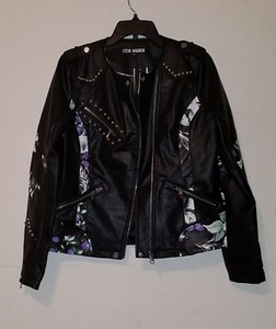 steve madden black leather jacket