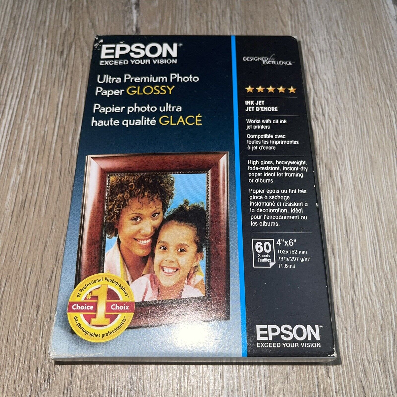 Epson Premium Photo Paper 8 x 10 68 Lb High Gloss White 20 Sheets