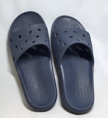 CROCS Classic Slide Sandals Size 10 Men\'s Crocs Classic Black Slide Sandals Z2641* Unisex Size Men main image 3