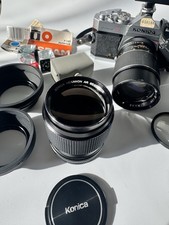 Konica Hexanon AR 85mm f/1.8 + Konica Autoreflex T