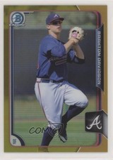 2015 Bowman Draft Chrome Gold Refractor 14/50 Braxton Davidson #186 0c2