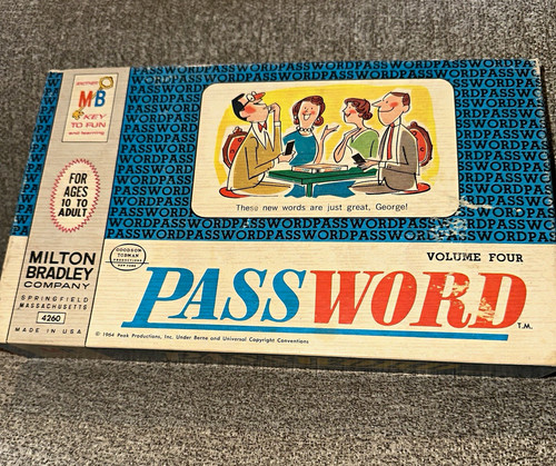 Milton Bradley Password Volume Four Word Game Vintage 1964 MPN 4260 | eBay
