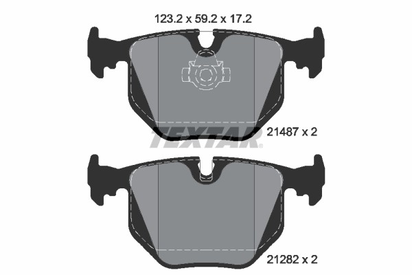 1X Textar 2148701 Bremsbelagsatz Scheibenbremse FüR Bmw Alpina-image