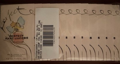 Perfect by Marc Jacobs Eau de Parfum- 12 Sample Sprays Lot- .04 Fl Oz Each
