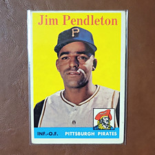 1958 Topps MLB Baseball Card - Jim Pendleton #104 Pirates Rookie. rookie card picture