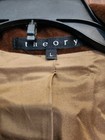 Theory Brown Velvet Blazer Lined Button Closure Women's  Size Large — photo 4