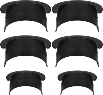 Pool Table Pockets : 6Pcs Plastic Black Billiard Pocket Liner