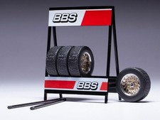 IXOMODELS, Rack de 4 Pneus BBS 13 Inch, échelle 1/18, IXO18SET027W