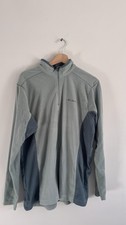 Women  s Columbia Quarter Zip Fleece Blue Pullover Hiking Walking