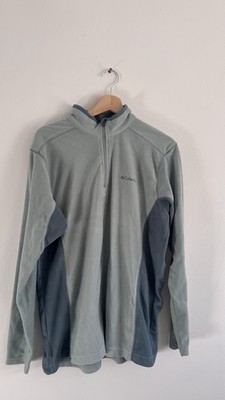 Columbia Quarter Zip Fleecepullover Damen blau Wandern Walking 