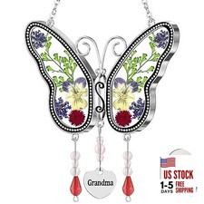 Suncatcher Stained Glass Sun Catcher for Windows KG-BF02 Butterfly Grandma
