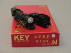 Key N scale brass AT&SF 3160 2-8-2 Locomotive factory painteds — photo 2