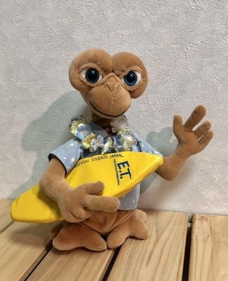 E.T. Stofftier Universal Studios Japan seltenes Aloha Shirt Größe 25 cm...