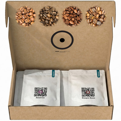Tarzzani Espresso Kaffeebohnen Test Box Profondità,  4x 100g Specialty Coffee