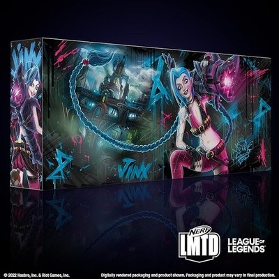 NERF LMTD League of Legends Jinx Fishbones Blaster - NEW