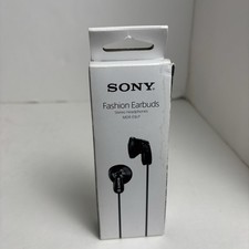 Sony MDR-E9LP Stereo Earphones EarBuds Lightweight - Black Headphones