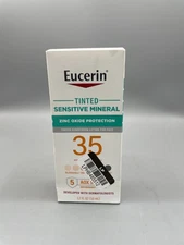 Eucerin Sensitive Tinted Mineral Face Sunscreen SPF 35  Tinted For All 1.7 fl oz