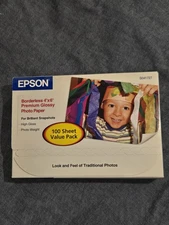 Epson Premium Photo Paper Glossy 4" x 6" 100 Sheets:  S041727 - New Sealed