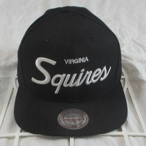 Mitchell & Ness Virginia Squires "Adjustable Fit" Snapback Hat/Cap Black ABA NBA