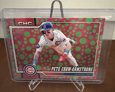 Topps 2026 Series 1 Green & Pink Polka Dots Pete Crow-Armstrong #196 Cubs