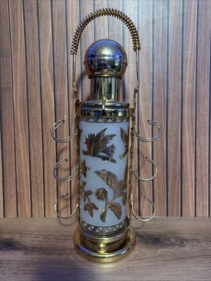 Vintage Glenshaw Pump Decanter in Stand 1950s