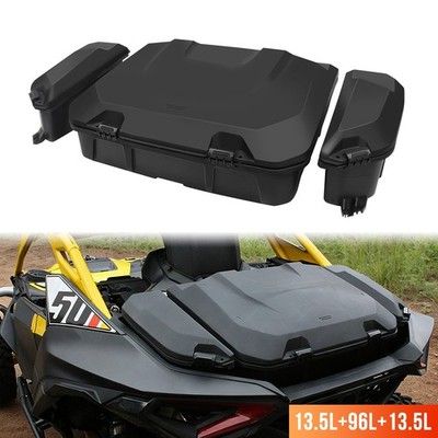 3PCS 13.5L&96L&13.5L Rear & Side Cargo Storage Box For Can-Am Maverick R 2024+