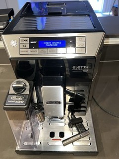 De'Longhi Eletta Cappuccino Top Automatic Espresso Machine Black And Chrome