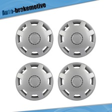 4 Pcs 13 Wheel Hub Caps Silver Snap On Abs For All Makes Models Wheel Cover Kit
